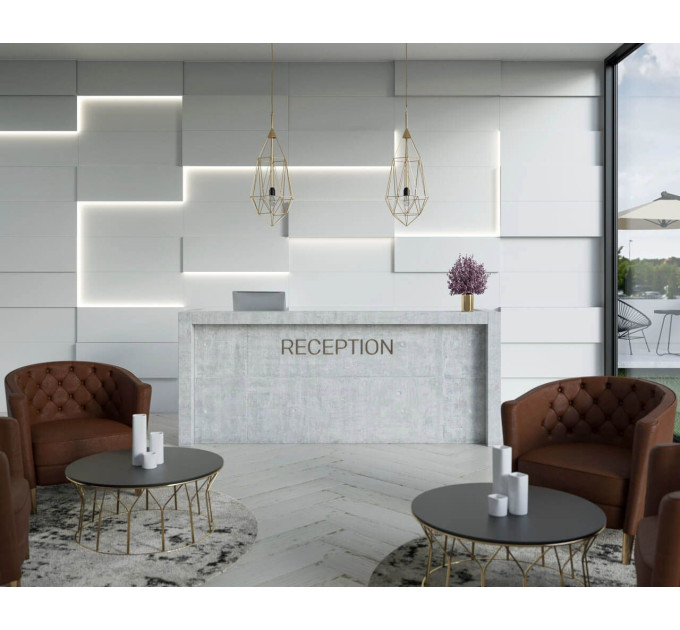 Плитка стінова Neve Bianco Блиск 25x40 код 3313 Ceramika Paradyz