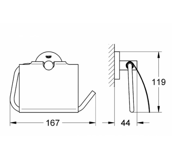 Тримач для туалетного паперу Essentials (40367001), Grohe