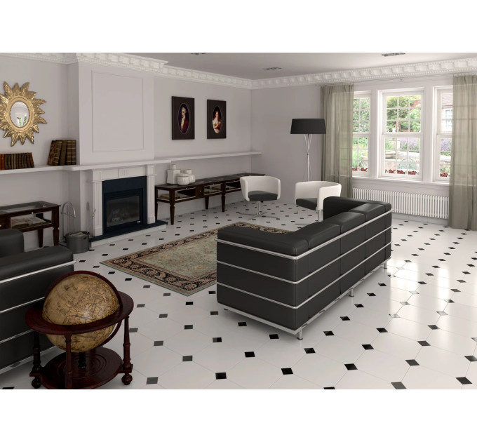 Плитка керамогранітна Monocolor Octogono Alaska 316x316x9 Vives