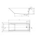 Ванна прямокутна Crea 180x80, Cersanit