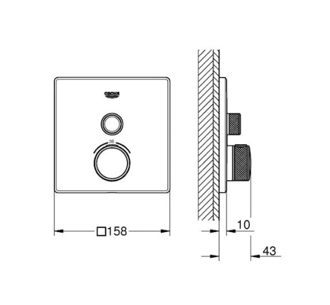 Змішувач Grohtherm SmartControl (29123000), Grohe