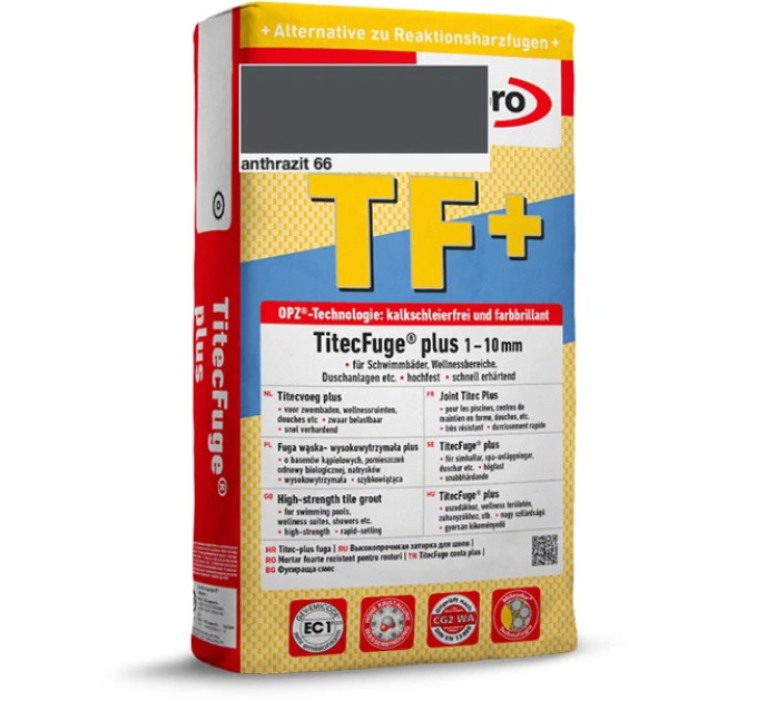 Затирка для швів Sopro TF+ 593 антрацит №66 (15 кг)