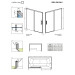 Двері для ванни Idea Black PN DWJ 160 R RADAWAY