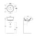 Умивальник WA 01 Wave (WA01WM) White matt, SIMAS