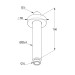 Душовий кронштейн DN 15 A-QA (6651587-00) чорний, Kludi