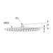 Верхній душ DN 15 A-QA (6434087-00) чорний, Kludi