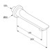 Вилив для ванни DN 20 Balance (5250387) чорний, Kludi