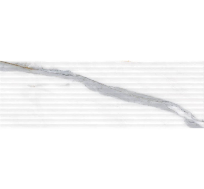 Плитка стінова Blumarine White SATIN STR 250x750x10 Opoczno