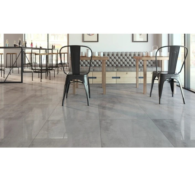 Плитка керамогранітна GPTU 602 Cemento Grey RECT LAP 598x598x8 Opoczno