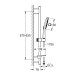 Душовий набір Rainshower Smartactive 130 Cube (26583000), Grohe
