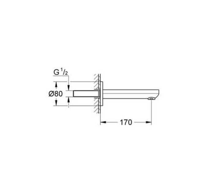 Вилив для ванни Eurosmart Cosmopolitan (13261000), Grohe