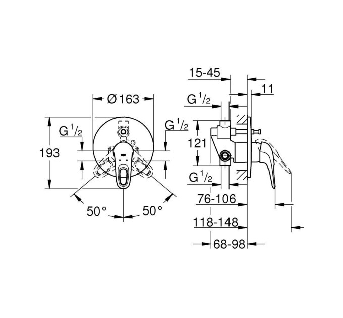 Змішувач Eurostyle (33637003), Grohe