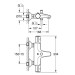 Змішувач для ванни Grohtherm 800 (34576000), Grohe