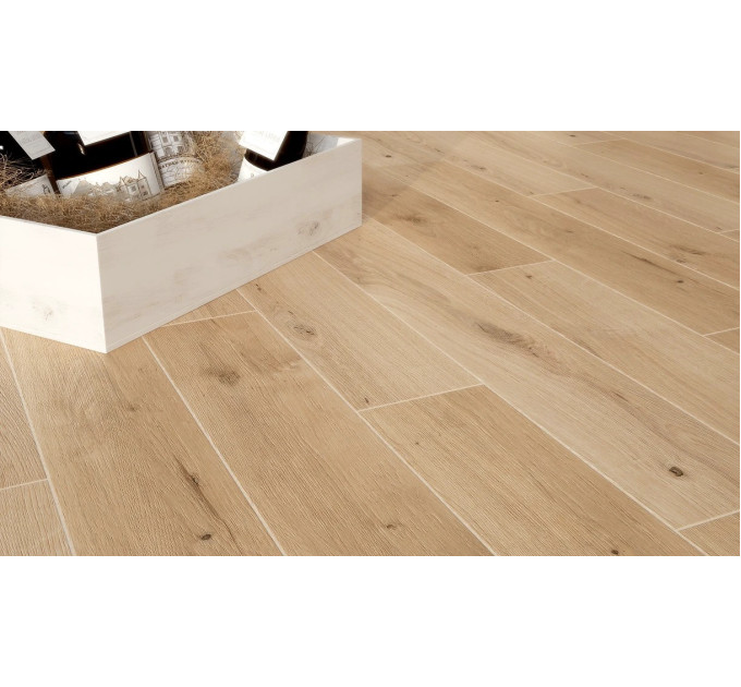 Плитка керамогранітна Passion Oak Beige Cold 221x890x8 Opoczno