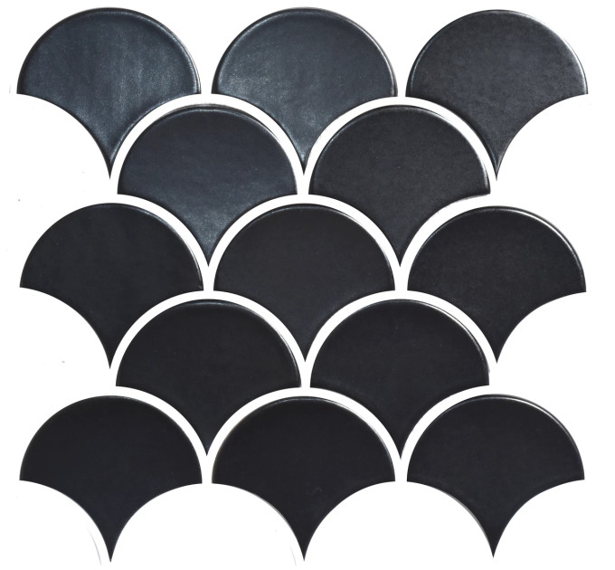 Мозаїка SCALES SC 6022 Graphite Black 240x240x9 0,037 м2 Кераміка Лео