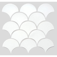 Мозаїка SCALES SC 6024 White 240x240x9 0,037 м2 Кераміка Лео