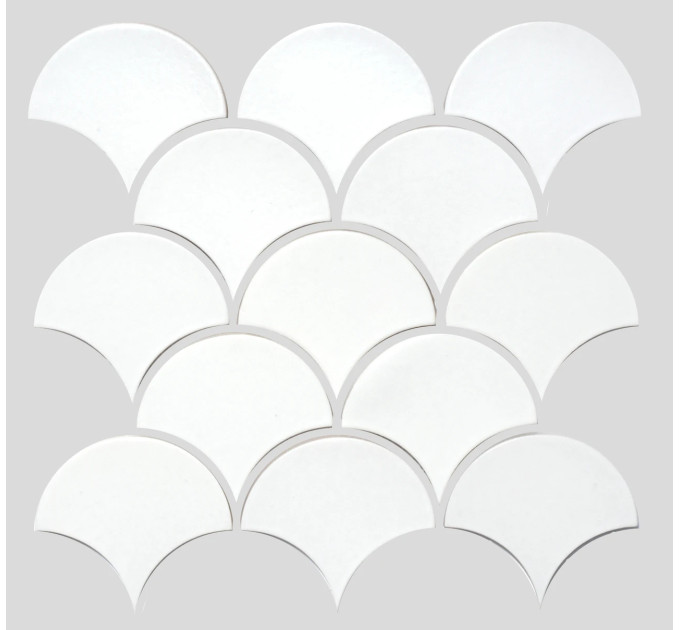 Мозаїка SCALES SC 6024 White 240x240x9 0,037 м2 Кераміка Лео