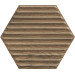 Плитка стінова Serene Brown Heksagon STR 171x198x9 Paradyz