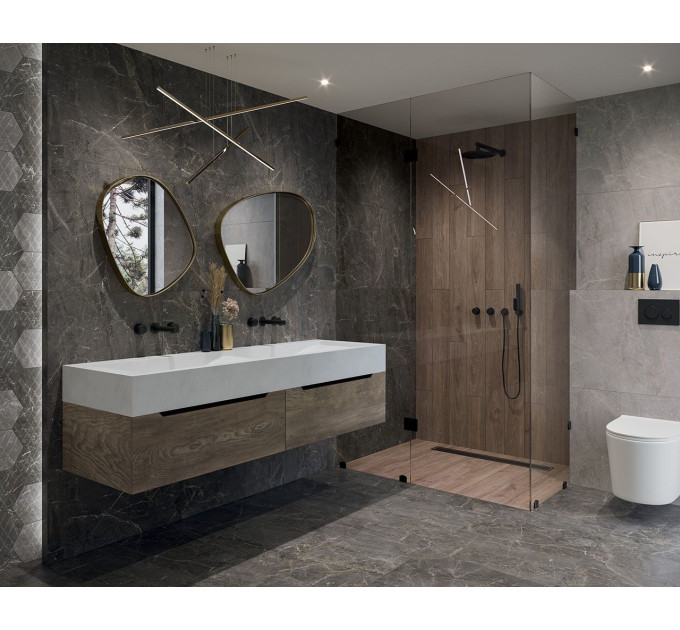 Плитка керамогранітна Marvelstone Grey RECT 598x1198x9 Paradyz