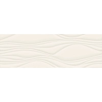 Плитка стінова Neve Bianco RECT STR Блиск 25x75 код 7471 Ceramika Paradyz
