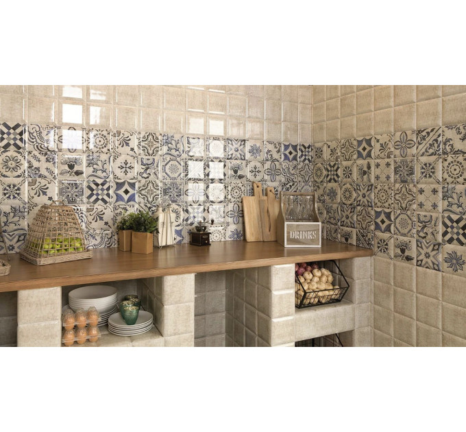 Плитка стінова Tavira Blanco 150x150x8 Mainzu
