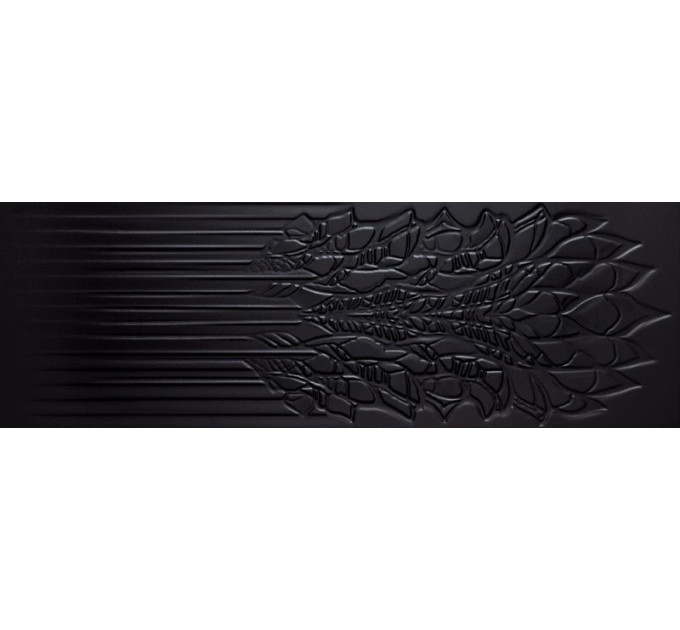Плитка стінова Cold Crown Black RECT STR 39,8x119,8 код 9697 Ceramika Paradyz