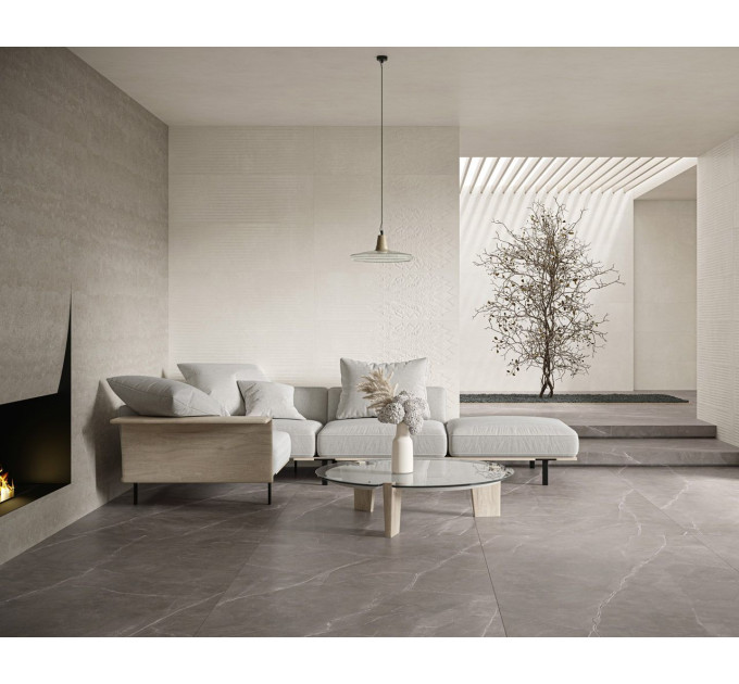 Плитка стінова Cold Princess Grey RECT STR 39,8x119,8 код 9819 Ceramika Paradyz