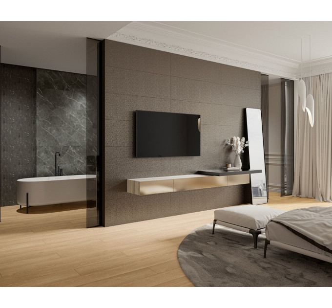 Декор Noisy Whisper Anthracite RECT STR Блиск 39,8x119,8 код 8775 Ceramika Paradyz