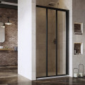 Душові двері трьохелементні ASDP3-110 1980 Transparent Black RAVAK