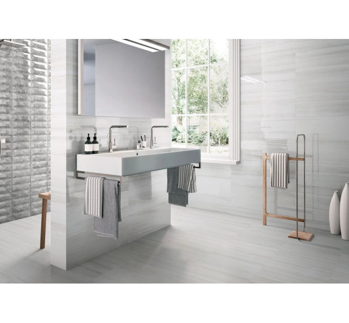 Плитка керамогранітна CSABLA1212 Themar Bianco Lasa 1200x1200x10 Sant'agostino