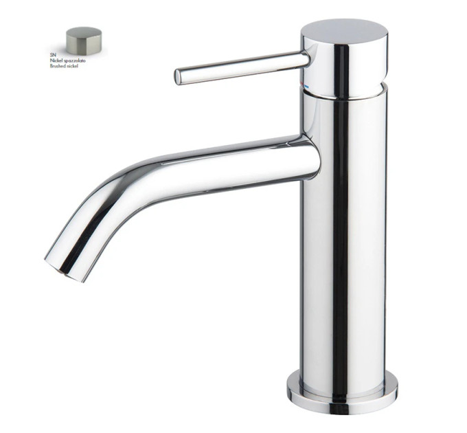 Змішувач для умивальника Spillo Up Brushed nickel F3031XSSN Fima