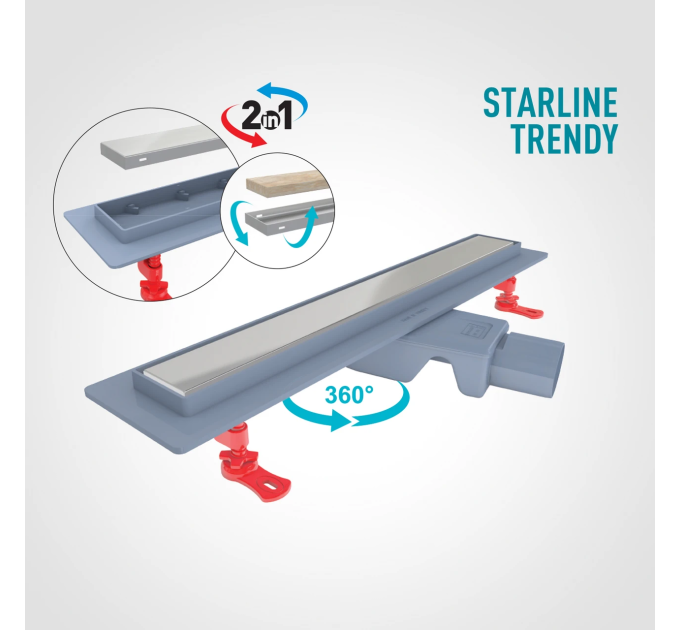 Душовий канал 80 см Starline Trendy VLD-563330 Valtemo