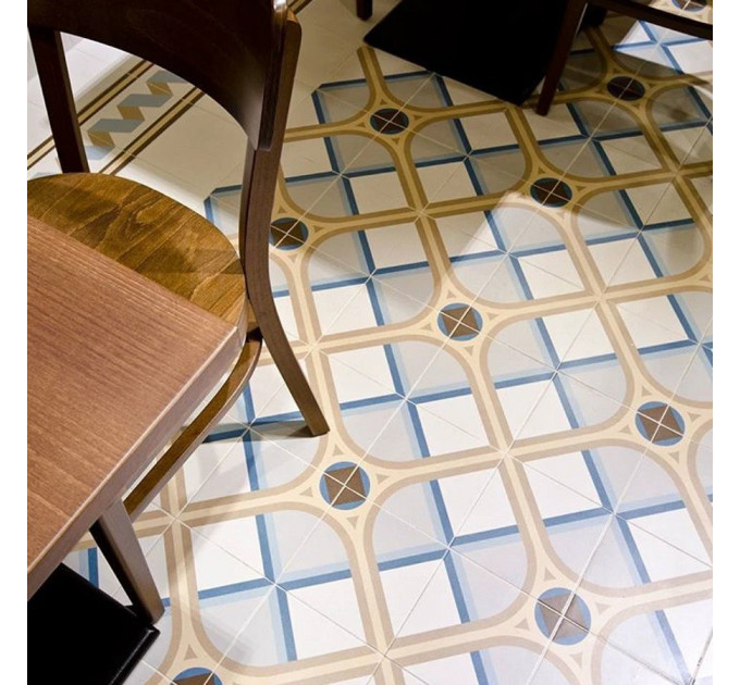 Плитка керамогранітна 1900 Montaner Azul 200x200x8 Vives
