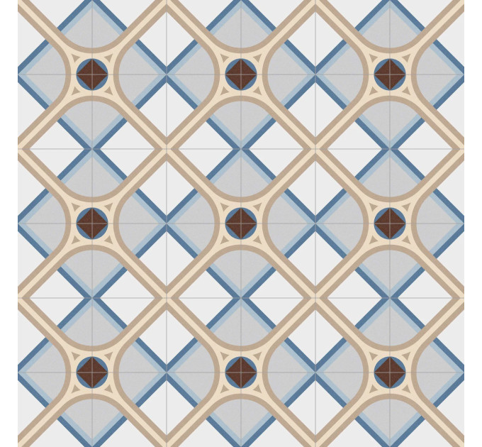 Плитка керамогранітна 1900 Montaner Azul 200x200x8 Vives