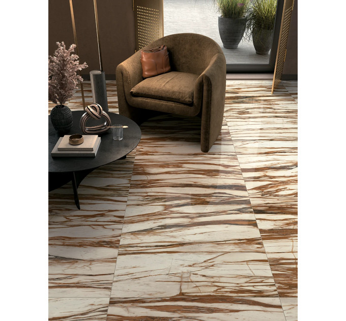 Плитка керамогранітна WA 01 Calacatta Copper LUC SQ 1200x2780x6 Mirage