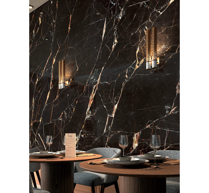 Плитка керамогранітна WA 07 Noir Sant Laurent LUC SQ 1200x2780x6 Mirage