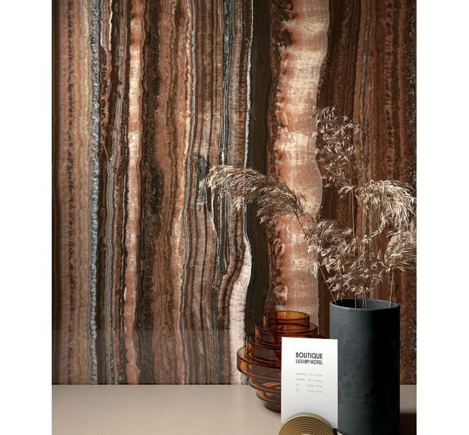 Плитка керамогранітна WA 03 Onice Brown LUC SQ 1200x2780x6 Mirage