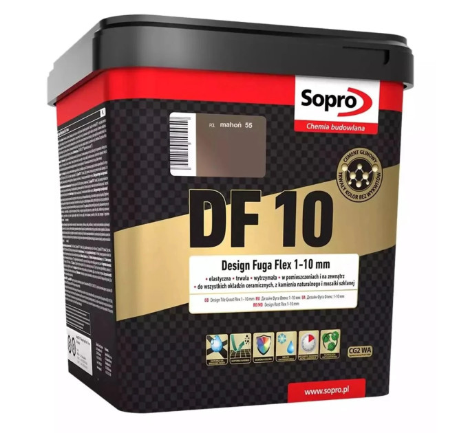 Затирка для швів Sopro DF 10 1075 махон №55 (5 кг)