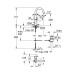 Змішувач для умивальника L-Size Eurosmart New 23537003 Grohe