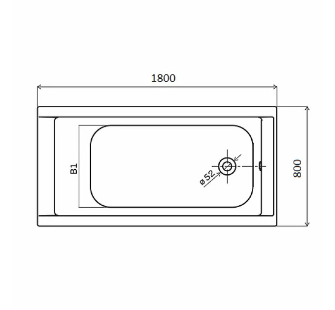 Ванна прямокутна Supero 180x80 Kolo