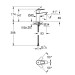 Змішувач для умивальника S-Size BauLoop New 23337001 Grohe