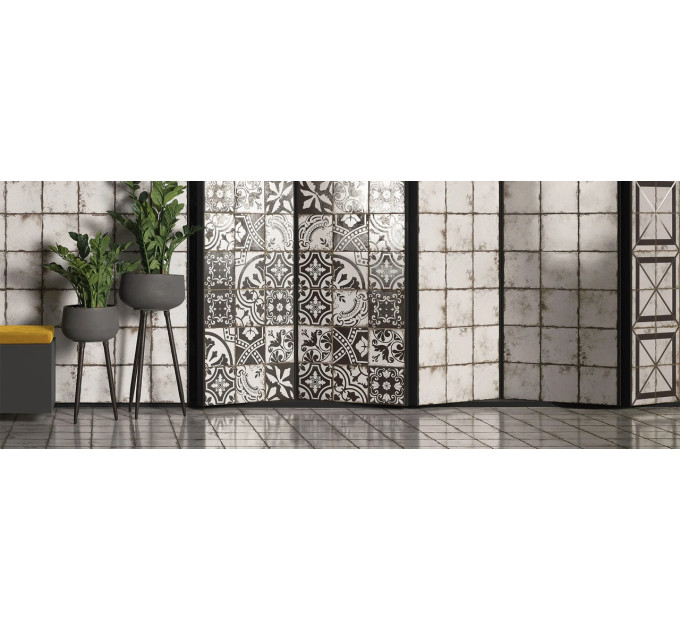 Плитка керамогранітна Metallici White 200x200x9 Mainzu