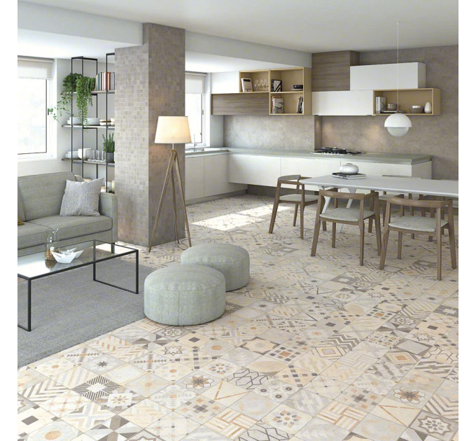 Плитка керамогранітна Tokio-R Crema RECT 593x593x9 Vives