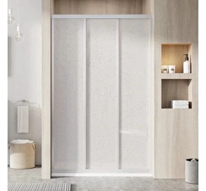 Душові двері трьохелементні ASDP3-130 1980 Pearl White RAVAK