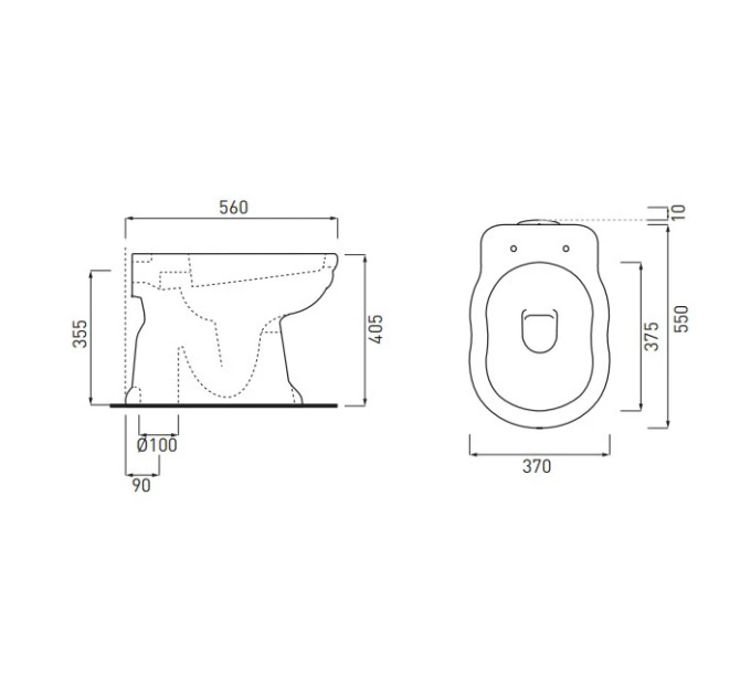 Комплект Унітаз Windsor + Бачок Windsor + Кришка Windsor soft-close (WINDSOR15VBR) бронза CIELO