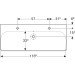 Умивальник 120 Smyle Square 500.253.01.1 Geberit