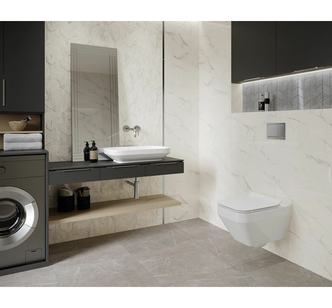 Плитка стінова Bliss Silver STR 300x600x9 Paradyz