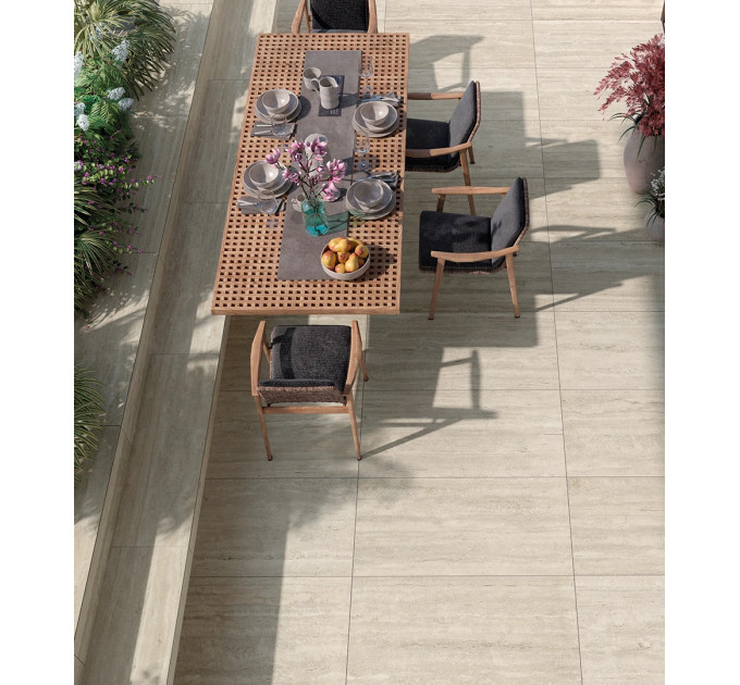 Плитка керамогранітна AWS9 EY 07 Travetino Light NAT SQ 600x600 Mirage