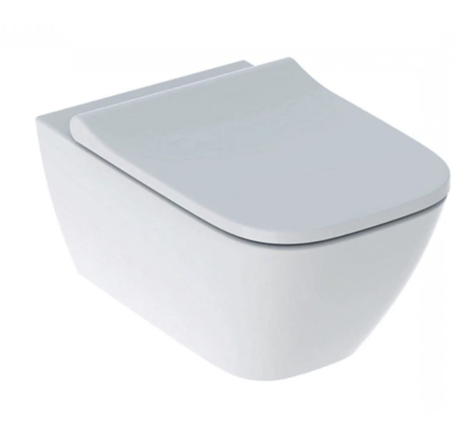 Унітаз підвісний з кришкою Smyle Square Rimfree 500.683.00.2 Geberit