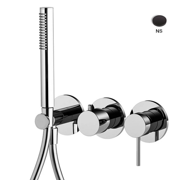 Змішувач для душу Spillo Up Black matt (F3049X8NS) Fima